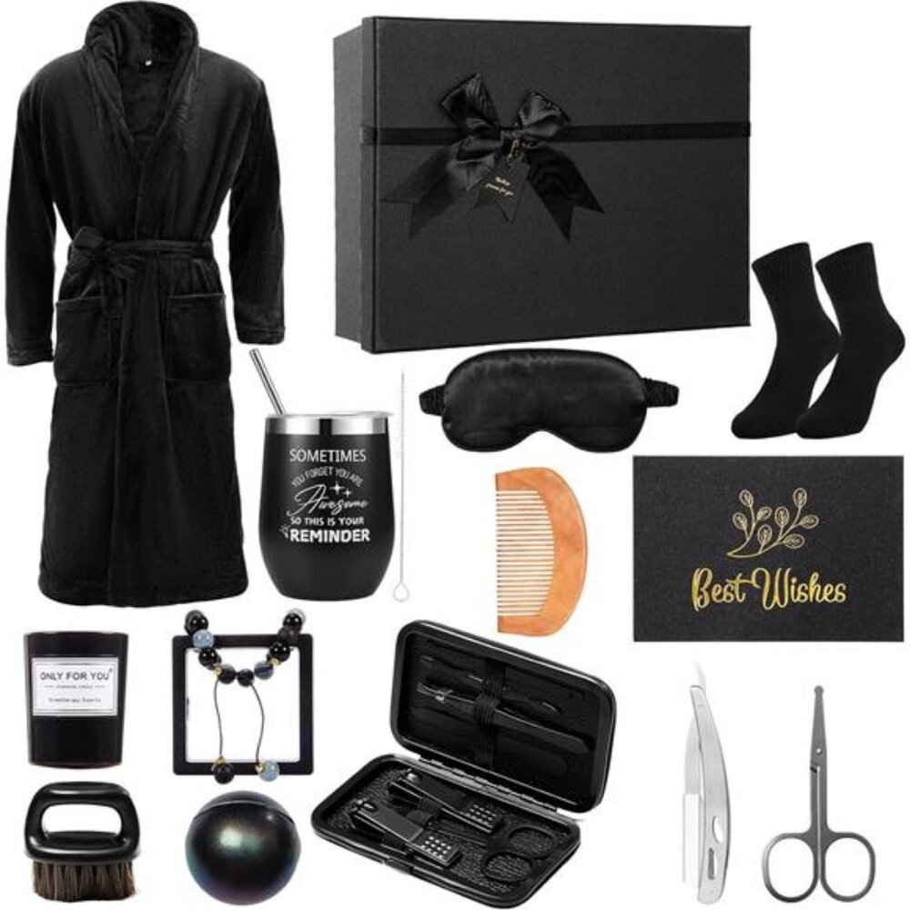 Nuogo 15 Pcs‎ Birthday Gifts for Men Beard Care Set for Him Christmas Gifts